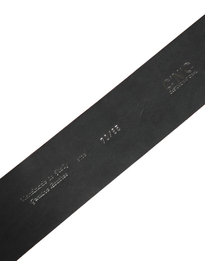 C’N’C’ Costume National Red Wide Waist Belt with Silver Metal Buckle - Minor Defect