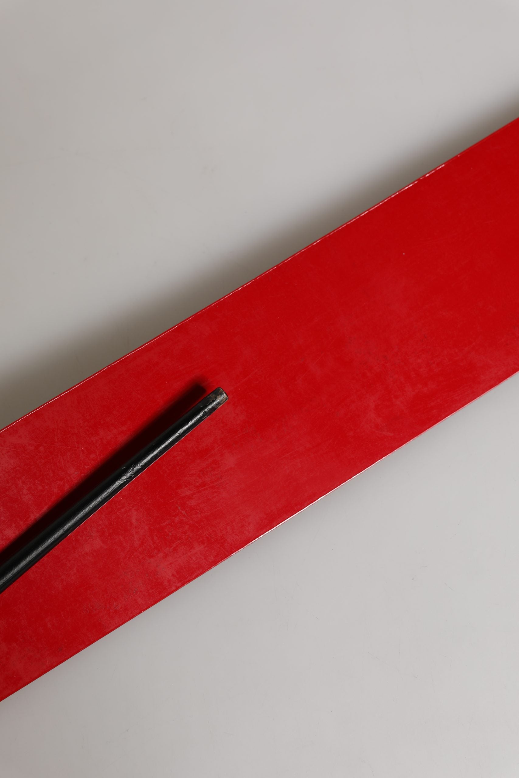 C’N’C’ Costume National Red Wide Waist Belt with Silver Metal Buckle - Minor Defect