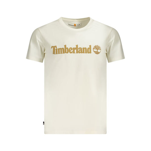 Timberland Beige Cotton Men T-Shirt