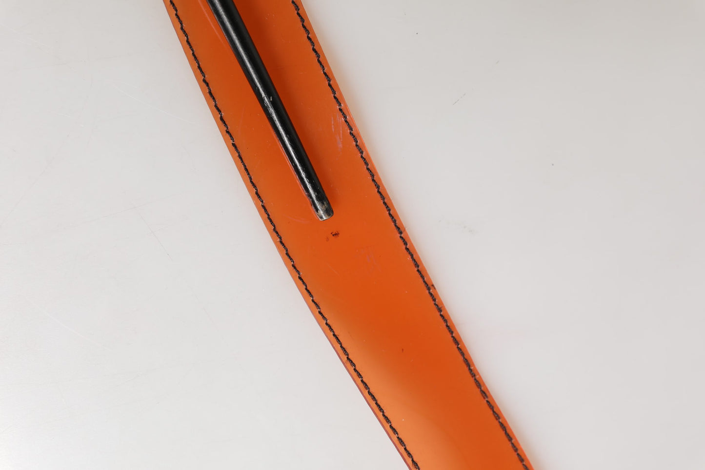 Miu Miu Orange PVC Waist Belt with Square Buckle - Playful Elegance Redefined