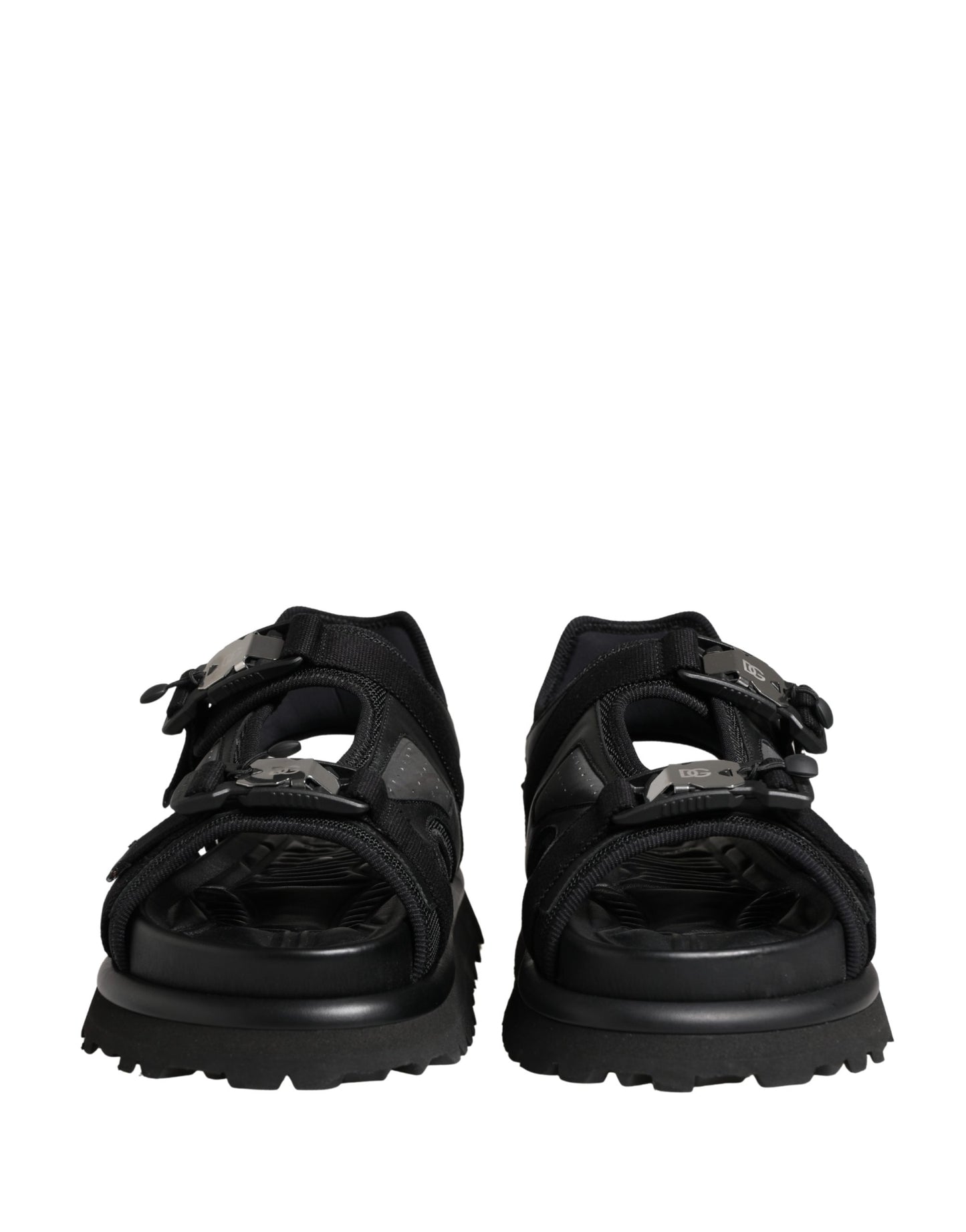 Dolce & Gabbana Black Logo Detailed Men's Chunky Sandals