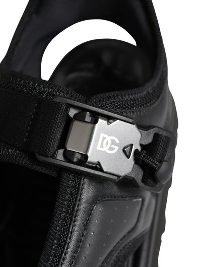 Dolce & Gabbana Black Logo Detailed Men's Chunky Sandals