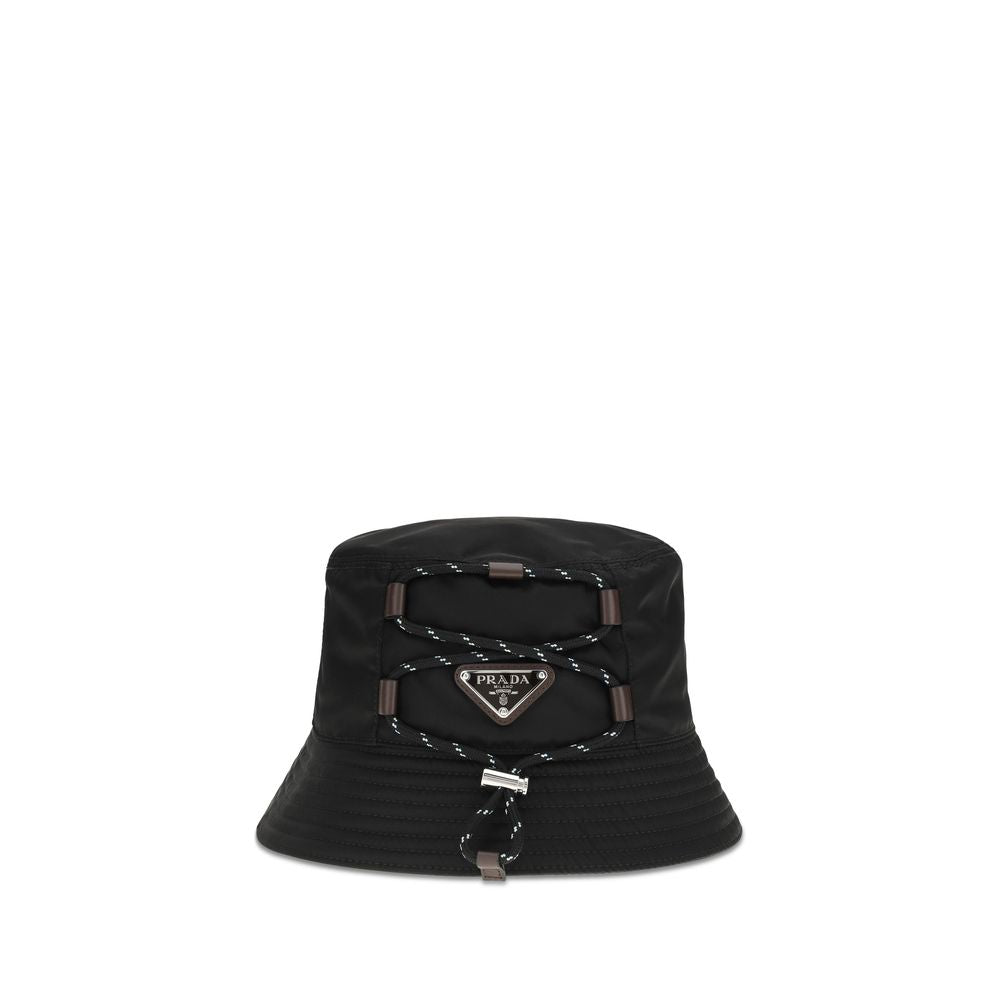 Prada Black Speedrock Re-Nylon Bucket Hat