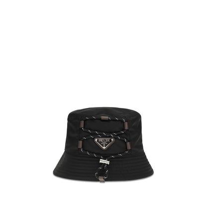 Prada Black Speedrock Re-Nylon Bucket Hat