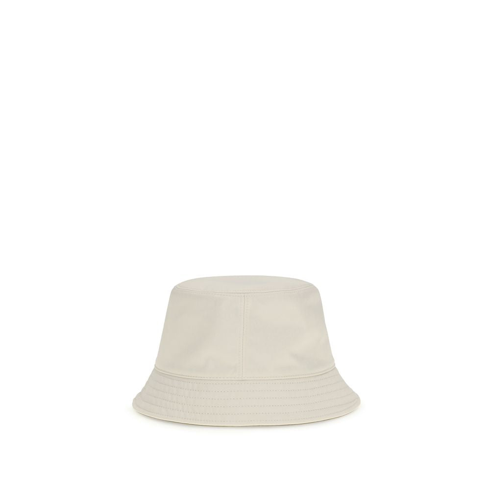 Moncler White Polyester Reversible Bucket Hat