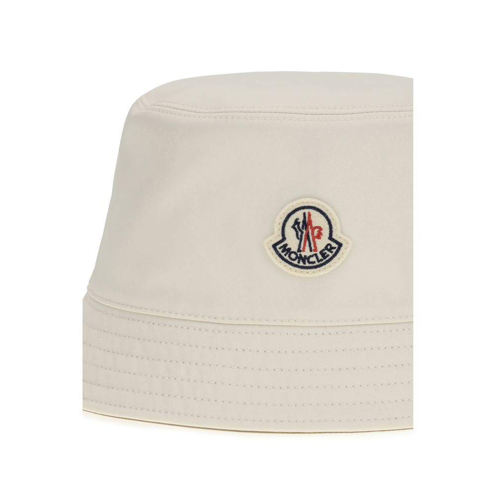 Moncler White Polyester Reversible Bucket Hat