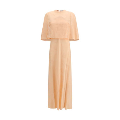 Forte_Forte Bouquet Jacquard Long Dress in Orange