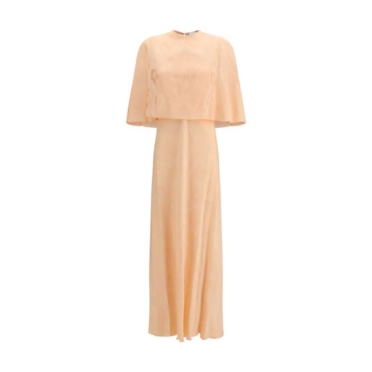 Forte_Forte Bouquet Jacquard Long Dress in Orange
