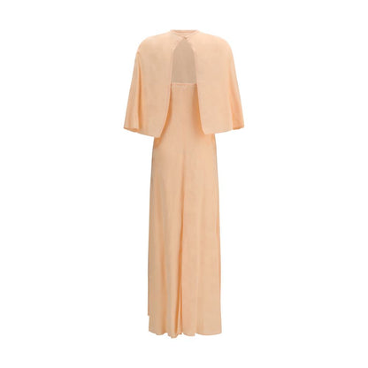 Forte_Forte Bouquet Jacquard Long Dress in Orange