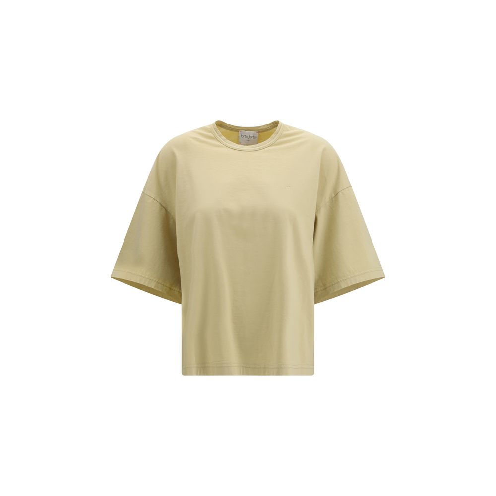 Forte_Forte Beige Organic Cotton T-Shirt