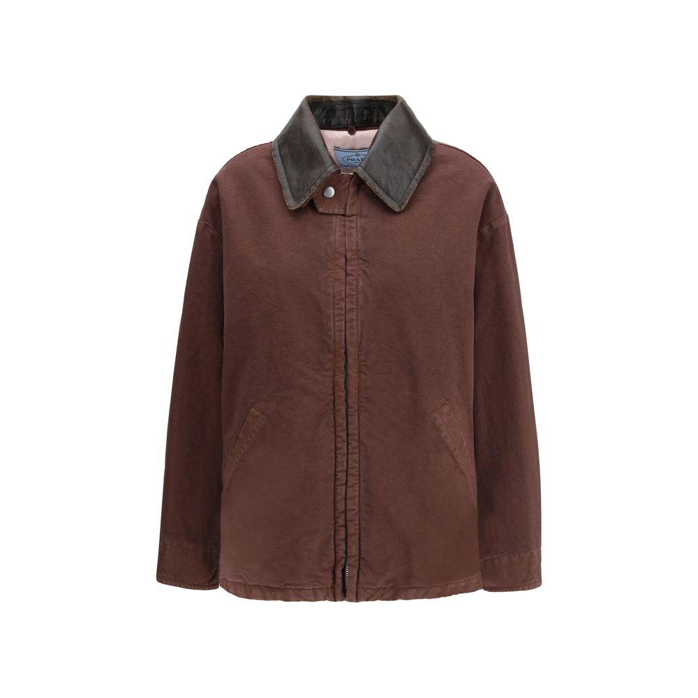 Prada Brown Cotton Old Peacoat