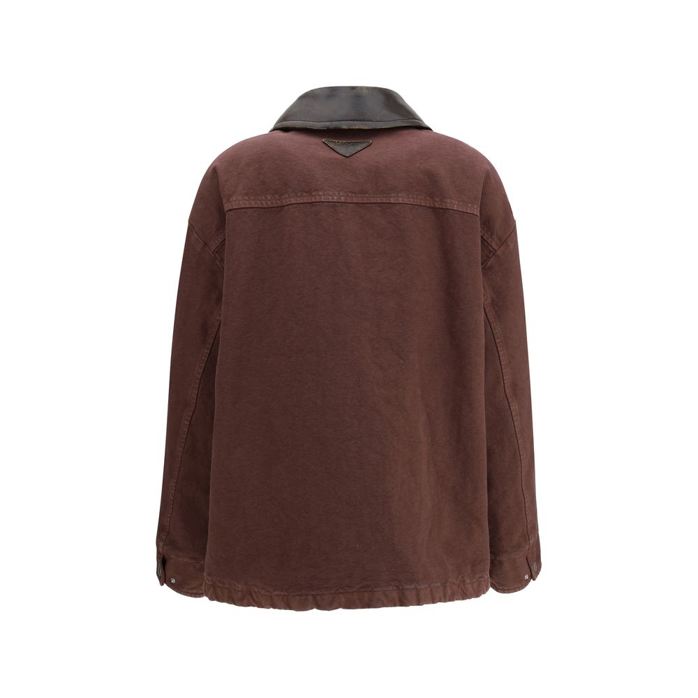Prada Brown Cotton Old Peacoat