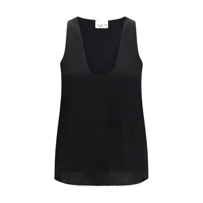 SA SU PHI Black Silk Top - Elevate Your Wardrobe with Elegance