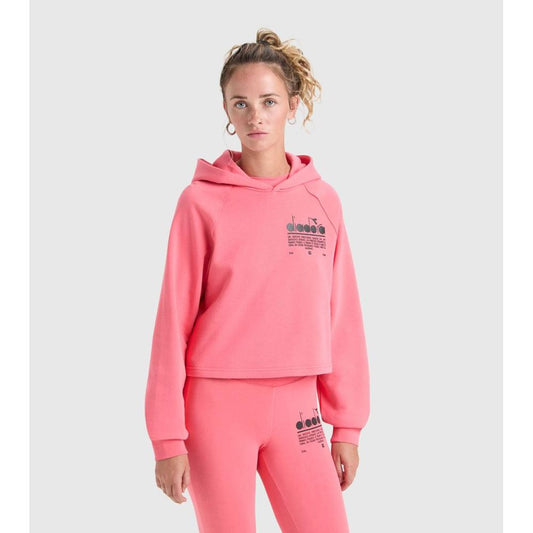 Diadora Multicolor Cotton Sweatshirt in Pink