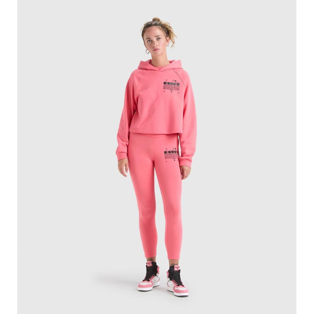 Diadora Multicolor Cotton Sweatshirt in Pink