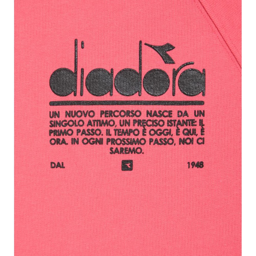 Diadora Multicolor Cotton Sweatshirt in Pink