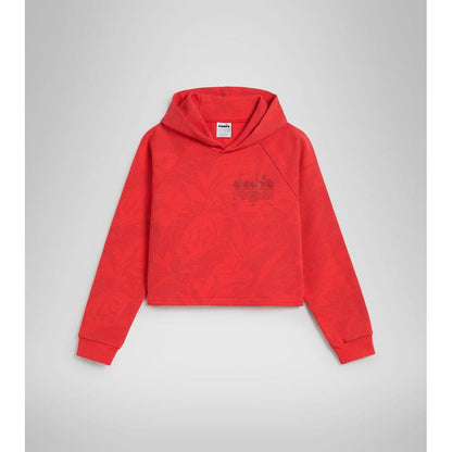 Diadora Red Cotton Sweatshirt - Bold and Stylish Comfort