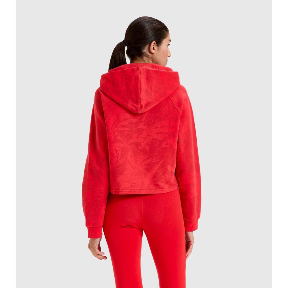 Diadora Red Cotton Sweatshirt - Bold and Stylish Comfort