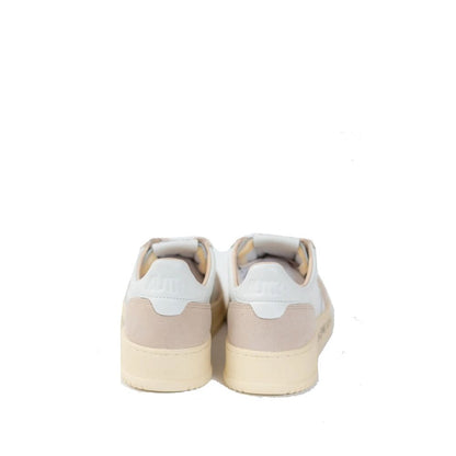 Autry White Goatskin Low Top Sneakers for Women