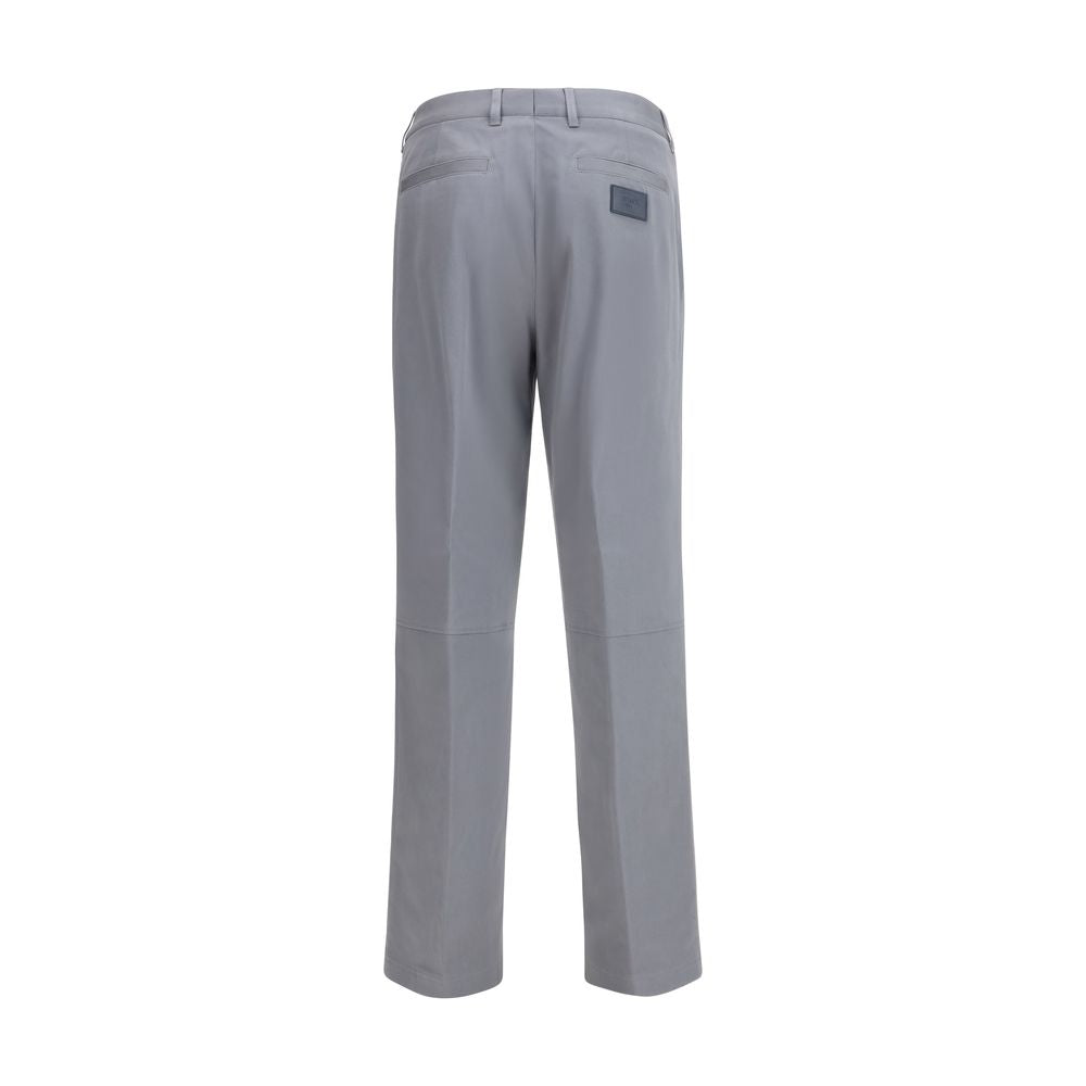 Fendi Gray New Rich Cotton Gabardine Pants
