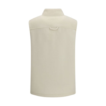 RIER Beige Fleece Wool Sleeveless Jacket