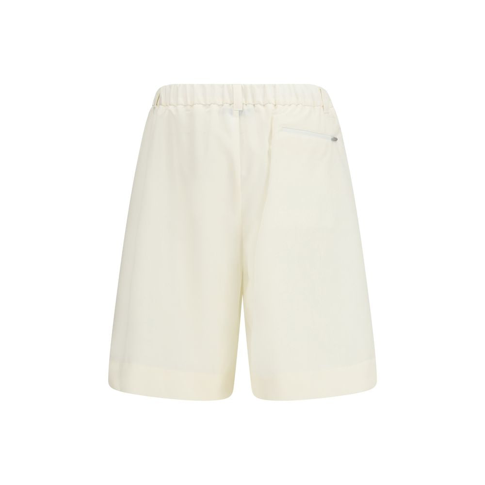 LAMINAR Beige Polyester Shorts