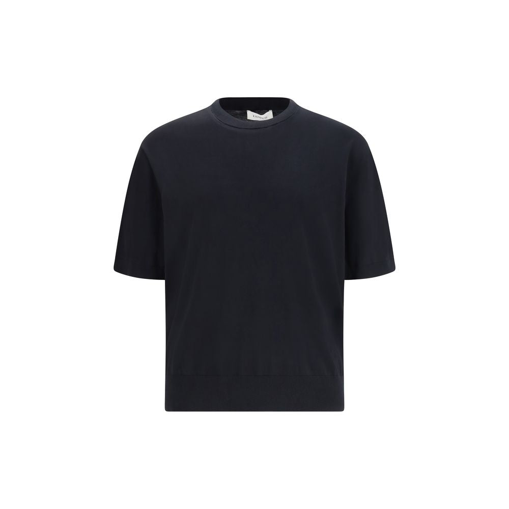 Laneus Black Cotton T-Shirt - Ultimate Casual Comfort