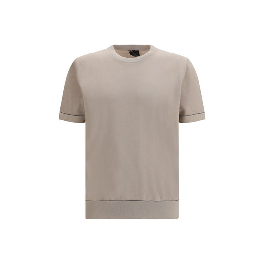 Brioni Beige Cotton T-Shirt - Timeless Elegance