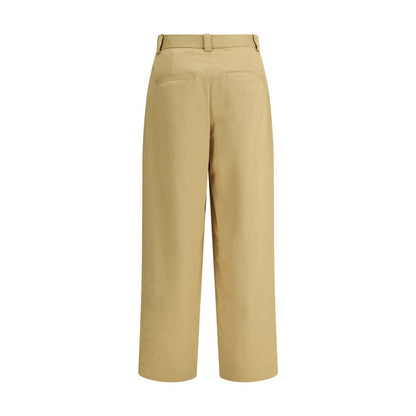 Khaite Beige Cotton Casual Pants