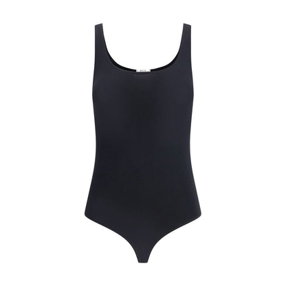 Wolford Black Cotton Jamaika Bodysuit