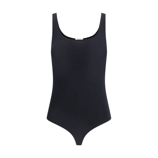 Wolford Black Cotton Jamaika Bodysuit