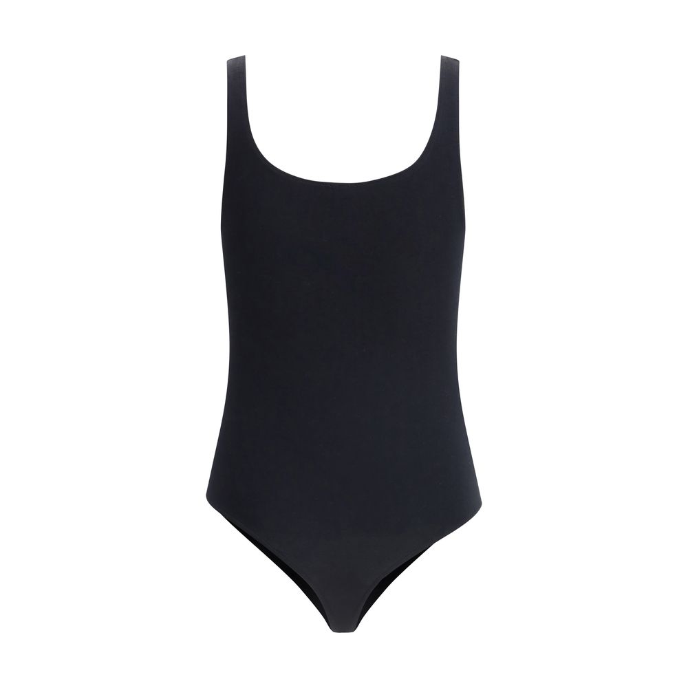 Wolford Black Cotton Jamaika Bodysuit