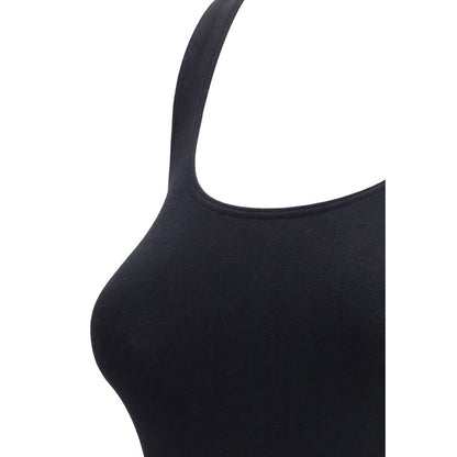 Wolford Black Cotton Jamaika Bodysuit