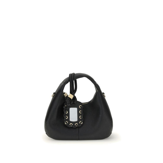 Ganni Black Hobo Mini Handbag