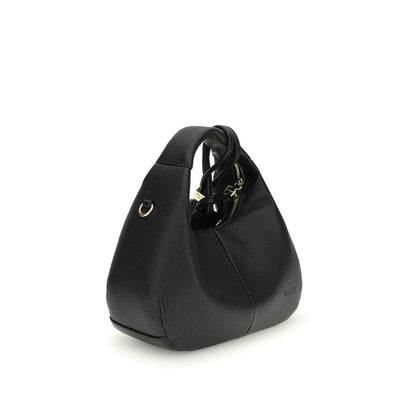 Ganni Black Hobo Mini Handbag