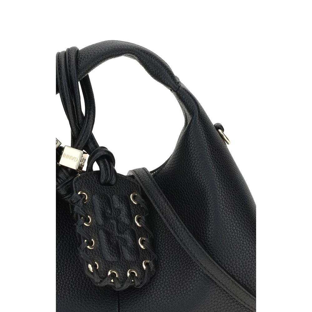 Ganni Black Hobo Mini Handbag