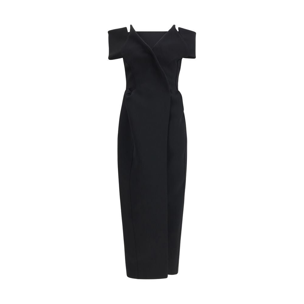 Khaite Black Polyester Cocktail Dress - The Gene Dress