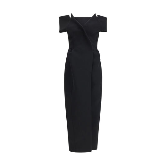 Khaite Black Polyester Cocktail Dress - The Gene Dress