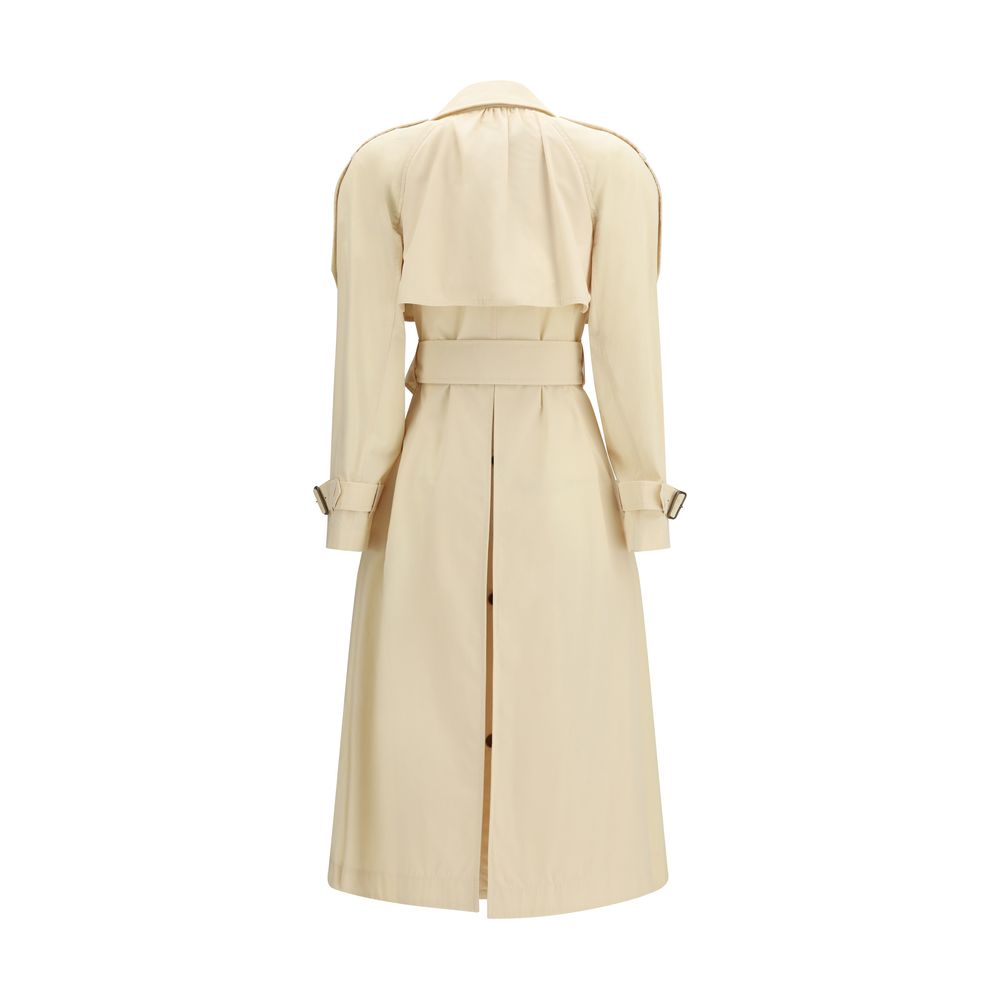 Burberry Trerose Beige Polyester Trench Coat