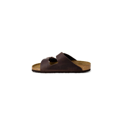 Birkenstock Brown Leather Slippers - BIRKENSTOCK ARIZONA BS 052533