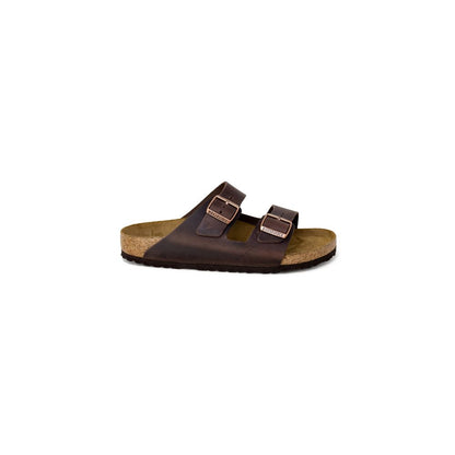 Birkenstock Brown Leather Slippers - BIRKENSTOCK ARIZONA BS 052533