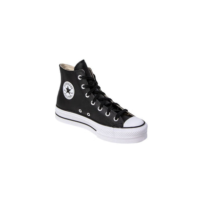 Converse Black Polyethylene Platform Sneakers
