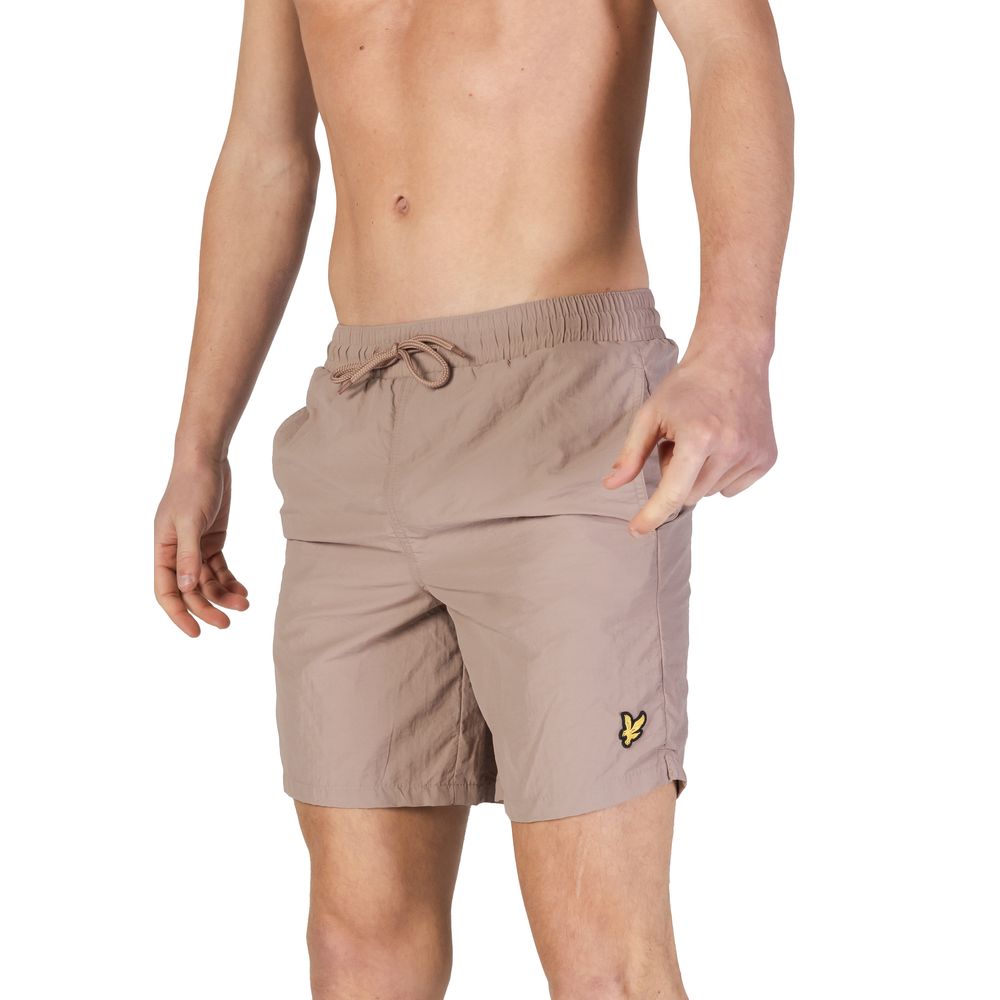 Lyle & Scott Beige Nylon Swim Shorts - SH1204V