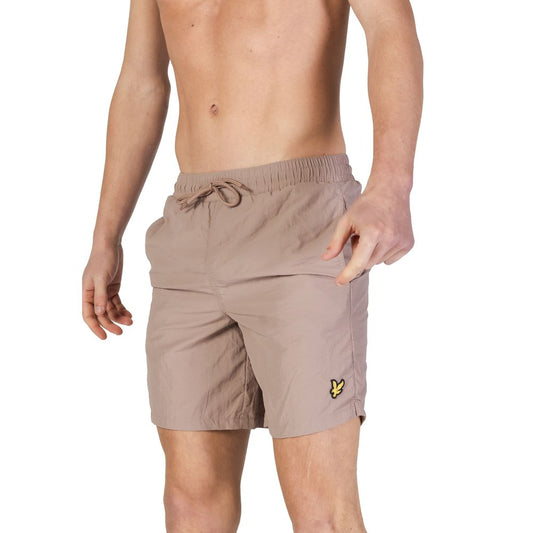 Lyle & Scott Beige Nylon Swim Shorts - SH1204V