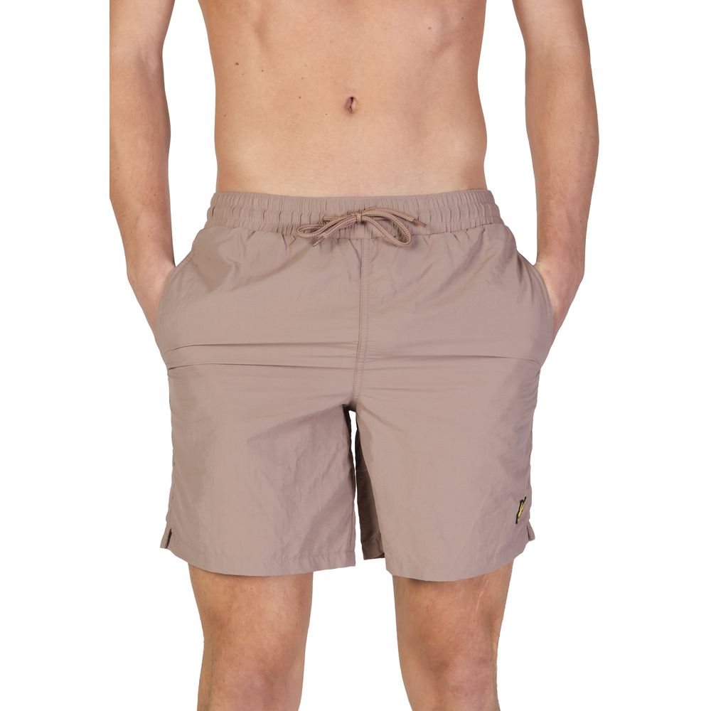 Lyle & Scott Beige Nylon Swim Shorts - SH1204V