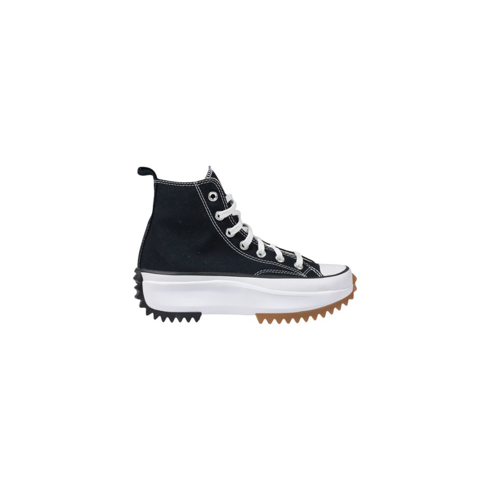 Converse RUN STAR HIKE Black And White Fabric Chunky Sneakers