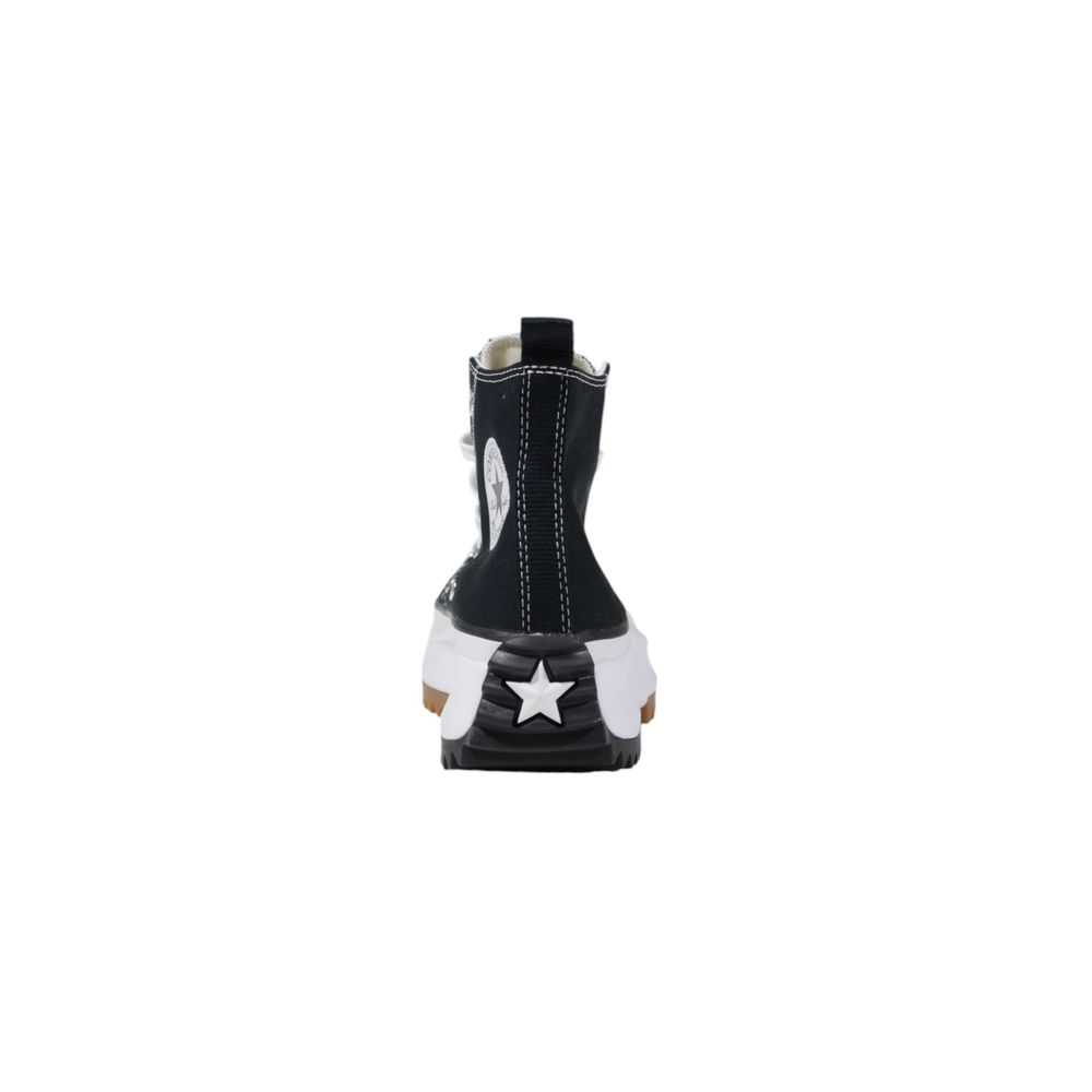 Converse RUN STAR HIKE Black And White Fabric Chunky Sneakers