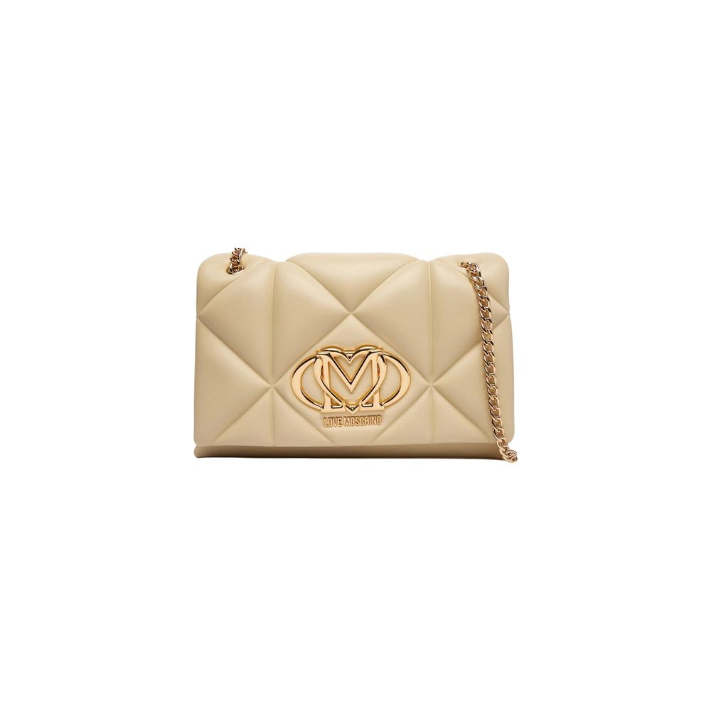 Love Moschino JC4041PP1 Beige Artificial Leather Handbag