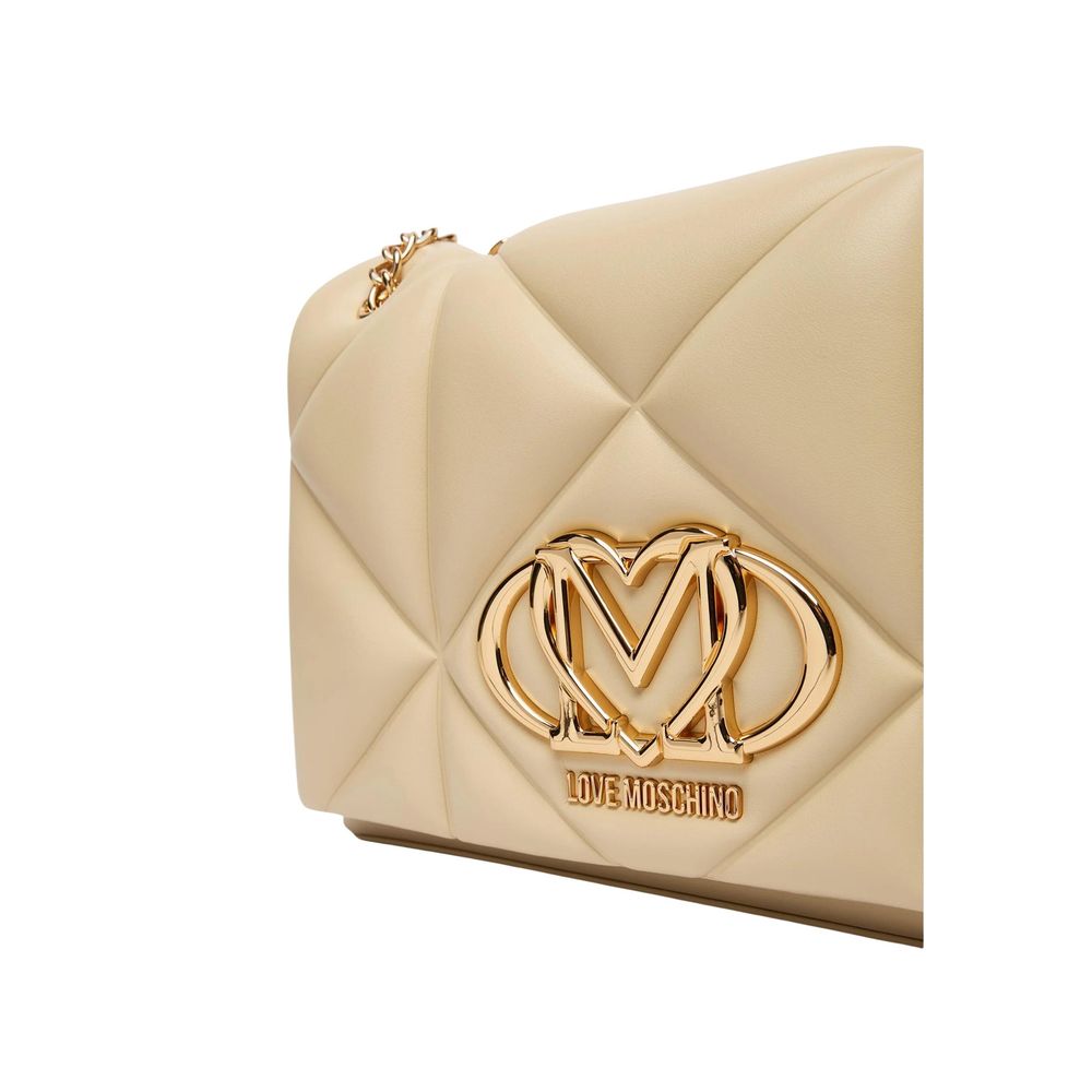 Love Moschino JC4041PP1 Beige Artificial Leather Handbag