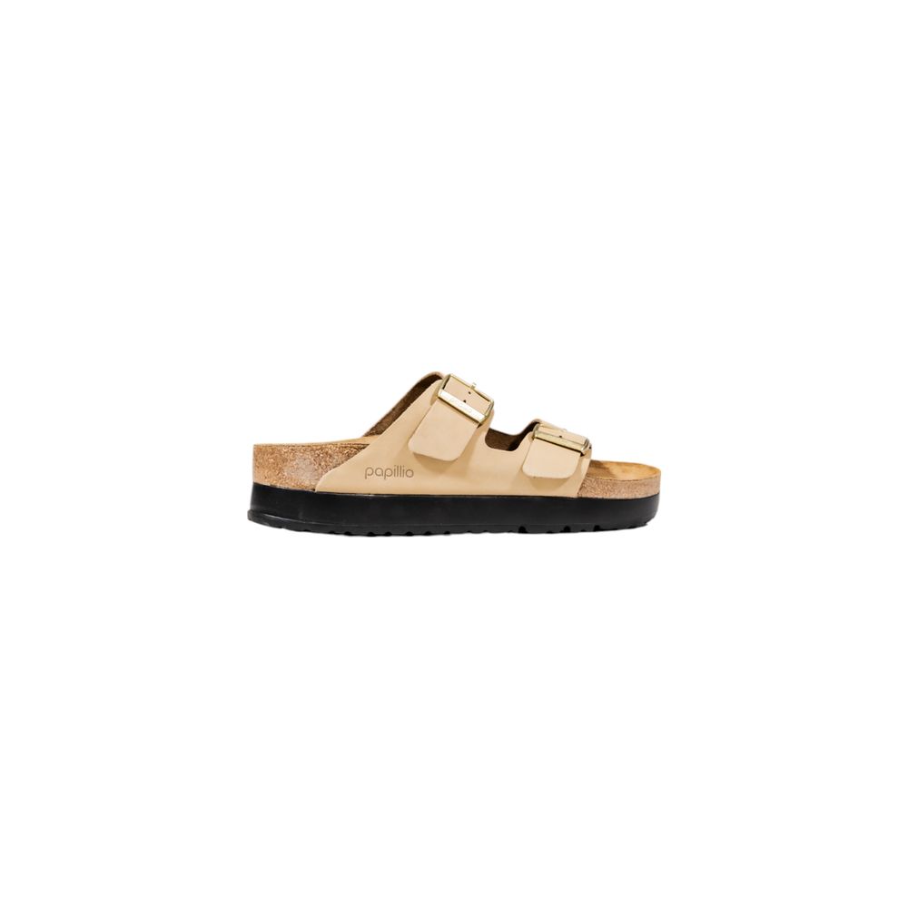 Birkenstock Arizona Flex Platform Beige Synthetic Sandals